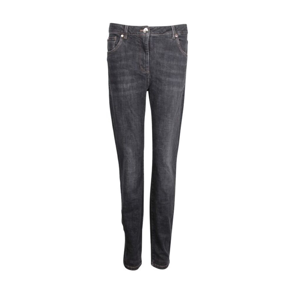 Brunello Cucinelli Slim Fir Jeans in Dark Blue Cotton